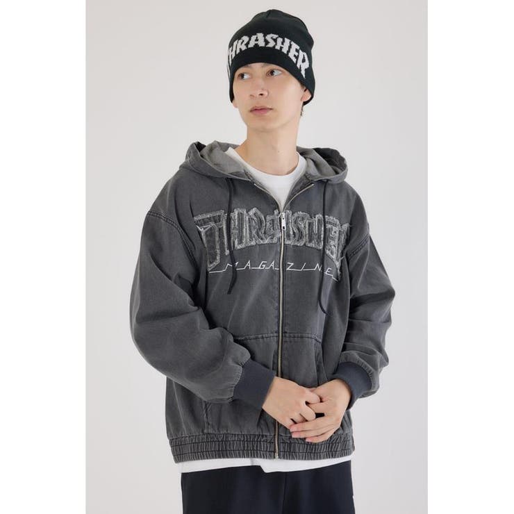 (THRASHER) デニムフードブルゾン | RODEO CROWNS WIDE BOWL | 詳細画像8 
