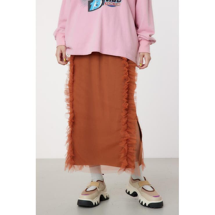 ORG | チュールフリルラインスカート | RODEO CROWNS WIDE BOWL