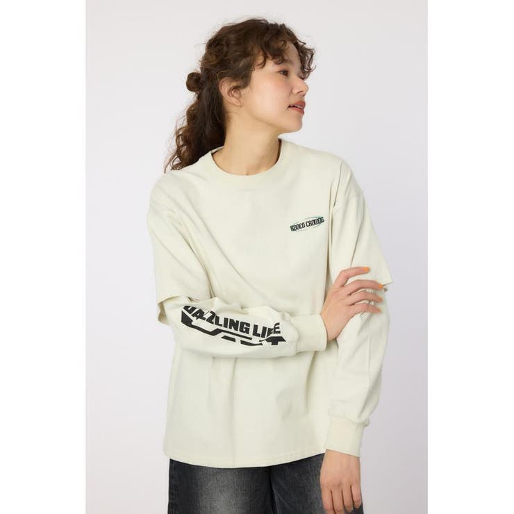 VintageフェイクレイヤードロングスリーブTシャツ | RODEO CROWNS WIDE BOWL | 詳細画像2 