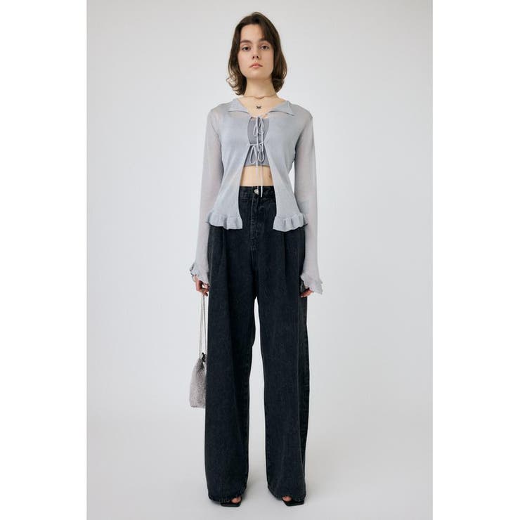 OPEN NECK SHEER カーディガン | MOUSSY OUTLET | 詳細画像18 