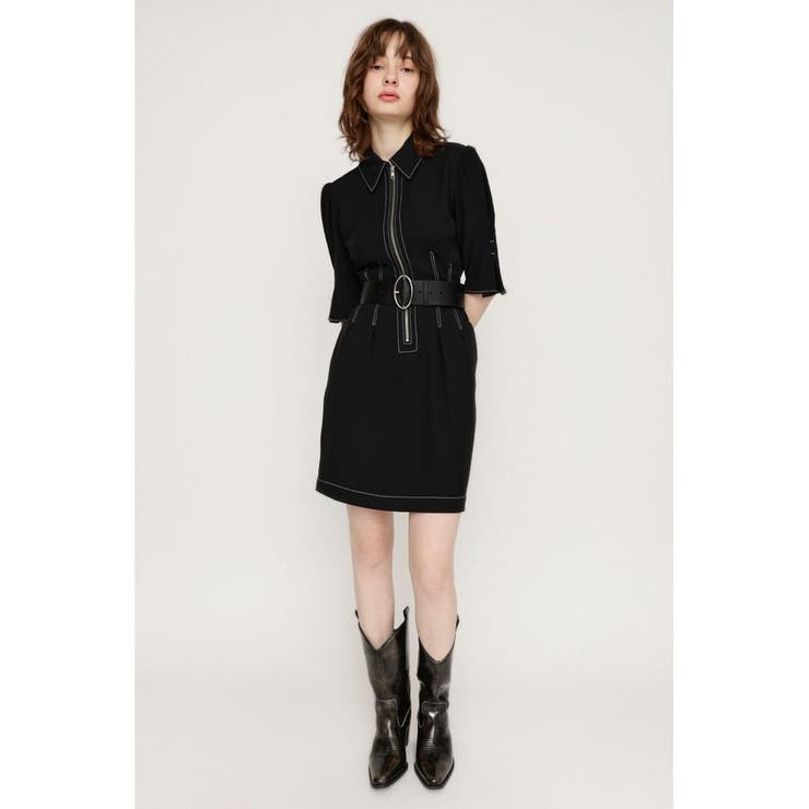 FRONT ZIP TUCK ショートワンピース | SLY OUTLET | 詳細画像13 