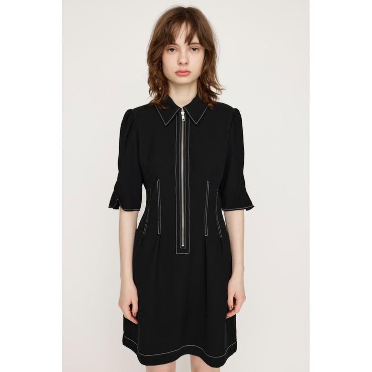FRONT ZIP TUCK ショートワンピース | SLY OUTLET | 詳細画像16 