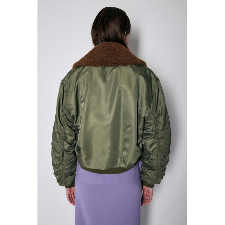 F／FUR COLLAR BOMBER ジャケット[品番：BJLW0024184]｜MOUSSY OUTLET