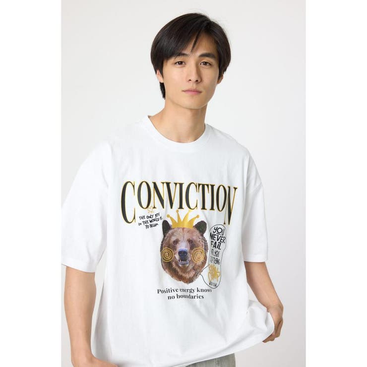 O/WHT1 | カレッジベアーTシャツ | RODEO CROWNS WIDE BOWL