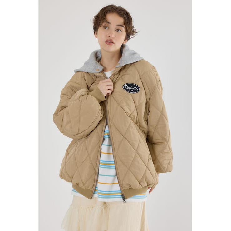 キルティングフードブルゾン | RODEO CROWNS WIDE BOWL | 詳細画像12