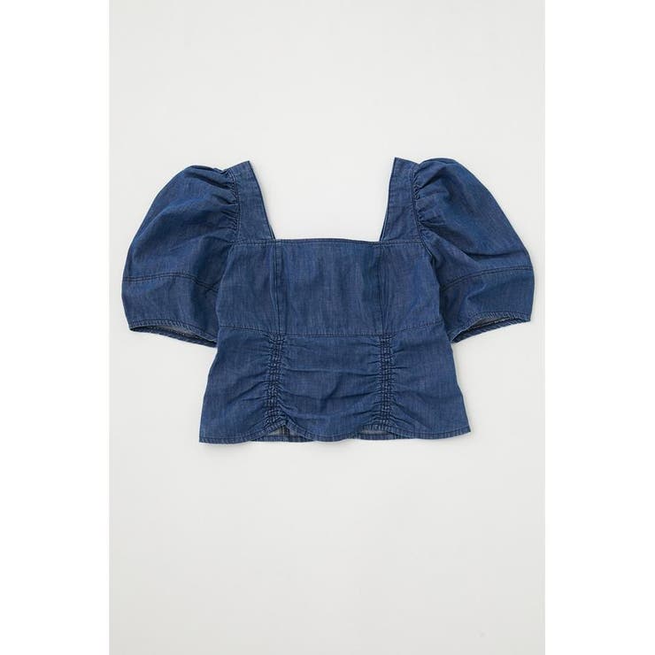 FRONT GATHER DENIM ブラウス 010GSA11-0650 FRONT GATHER DENIM ブラウス | マウジー(MOUSSY) | マルイ