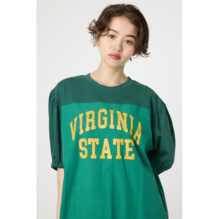 カレッジ 切替 パフスリーヴ ワンピース | RODEO CROWNS WIDE BOWL | 詳細画像11 