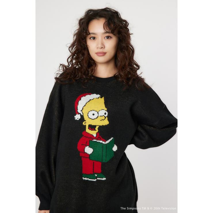 BLK | (THE SIMPSONS)チュニックニットワンピース | RODEO CROWNS WIDE BOWL