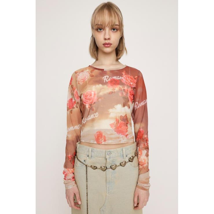 M/BRN7 | GRAPHICAL SHEER トップス | SLY OUTLET