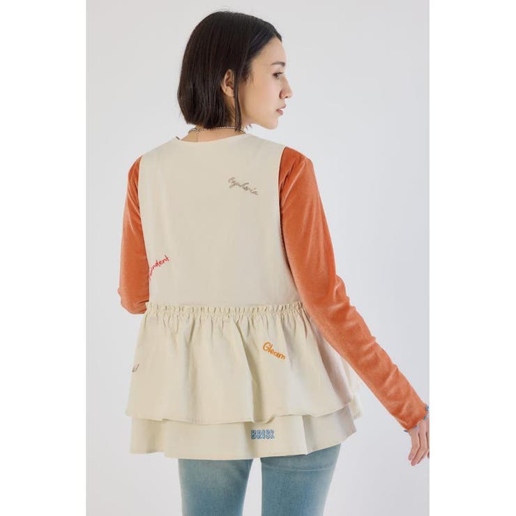 embroideryフロントジップベスト | RODEO CROWNS WIDE BOWL | 詳細画像4 