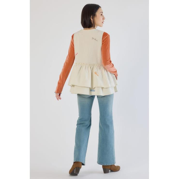 embroideryフロントジップベスト | RODEO CROWNS WIDE BOWL | 詳細画像6 