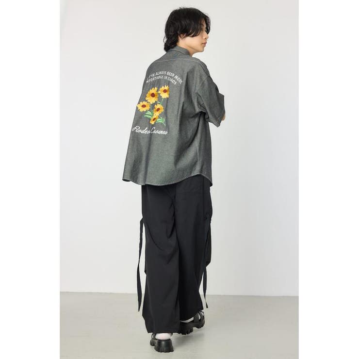 バックフラワーシャンブレーシャツ | RODEO CROWNS WIDE BOWL | 詳細画像7 