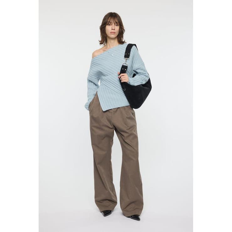 ASYMMETRY RIB ニット | MOUSSY OUTLET | 詳細画像9 