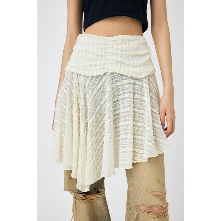 ASYMMETRIC HEM LACY スカート | MOUSSY OUTLET | 詳細画像3 