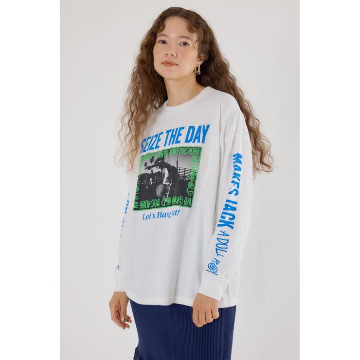 SEIZE THE DAY PHOTOロングTシャツ | RODEO CROWNS WIDE BOWL | 詳細画像1 