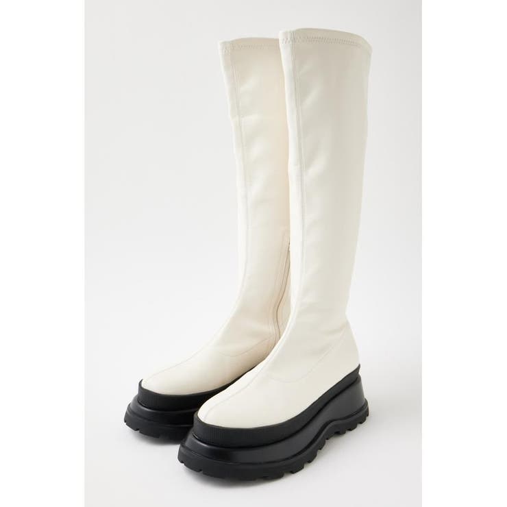 STRETCH CHUNKY ロングブーツ | MOUSSY OUTLET | 詳細画像2 