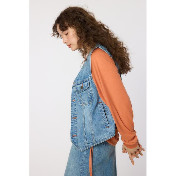 V CUT デニムベスト | RODEO CROWNS WIDE BOWL | 詳細画像16 