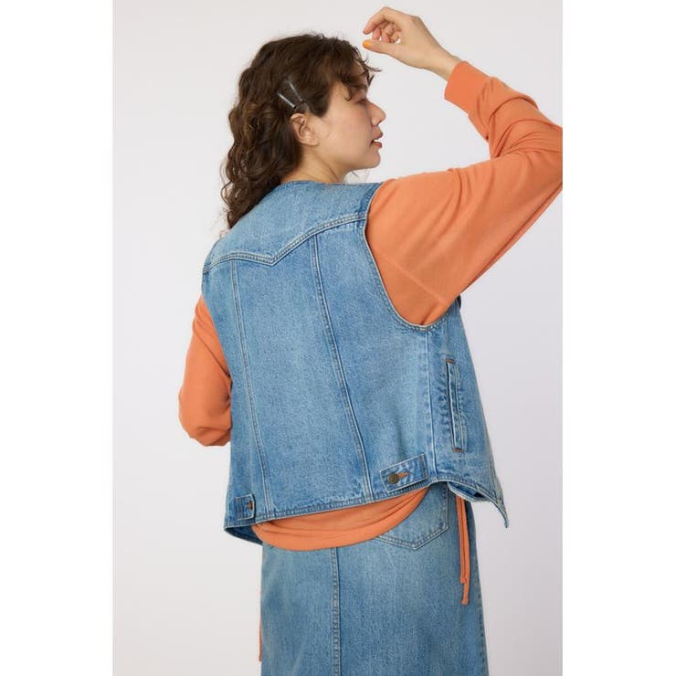 V CUT デニムベスト | RODEO CROWNS WIDE BOWL | 詳細画像17 