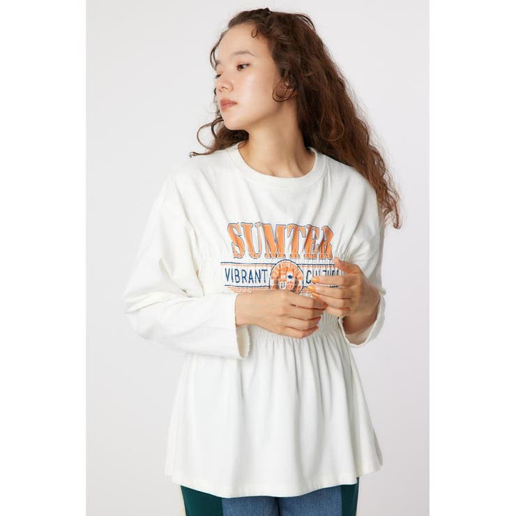シャーリングプリントロングTシャツ | RODEO CROWNS WIDE BOWL | 詳細画像1 