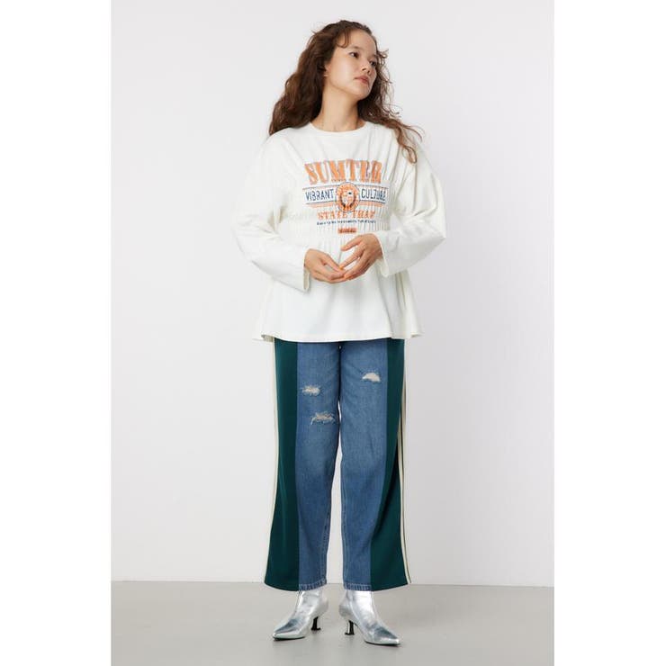 シャーリングプリントロングTシャツ | RODEO CROWNS WIDE BOWL | 詳細画像4 