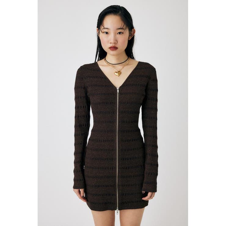 OPEN STITCH KNIT MINI ドレス | MOUSSY OUTLET | 詳細画像5 