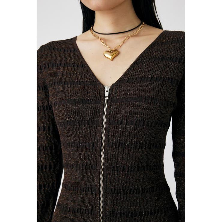 OPEN STITCH KNIT MINI ドレス | MOUSSY OUTLET | 詳細画像8 