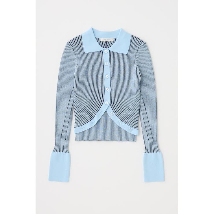 L/BLU1 | RIB KNIT カーディガン&キャミ | MOUSSY OUTLET