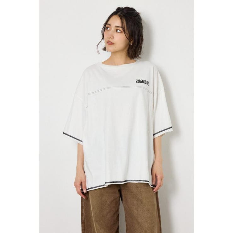 ヴィンテージライクステッチ5分袖Tシャツ | RODEO CROWNS WIDE BOWL | 詳細画像2 