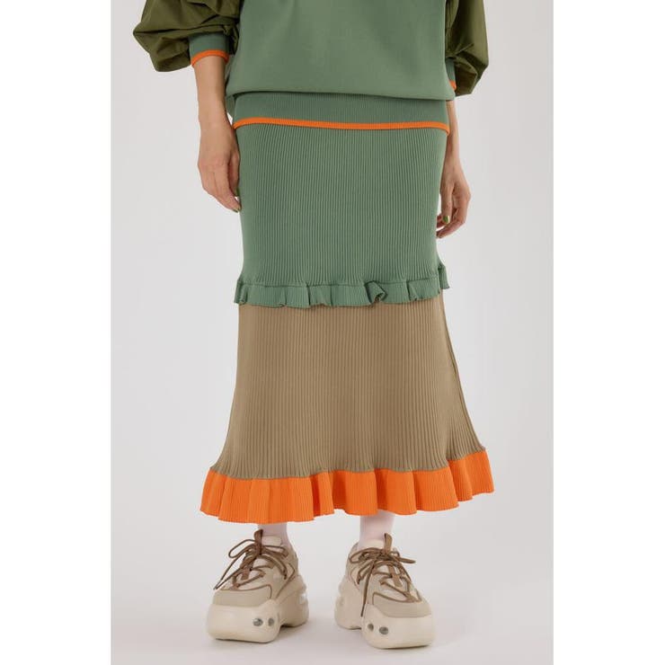 A-LIGHT フリル切替ニットスカート | RODEO CROWNS WIDE BOWL | 詳細画像26 