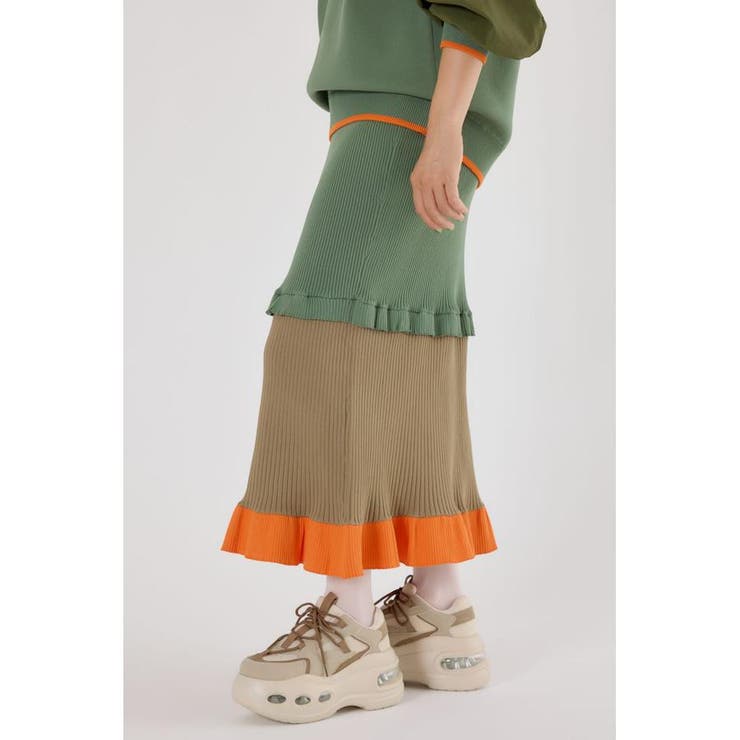 A-LIGHT フリル切替ニットスカート | RODEO CROWNS WIDE BOWL | 詳細画像27 