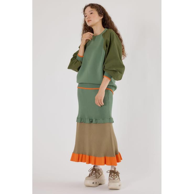 A-LIGHT フリル切替ニットスカート | RODEO CROWNS WIDE BOWL | 詳細画像29 