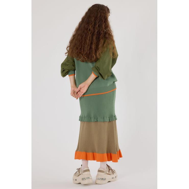 A-LIGHT フリル切替ニットスカート | RODEO CROWNS WIDE BOWL | 詳細画像30 