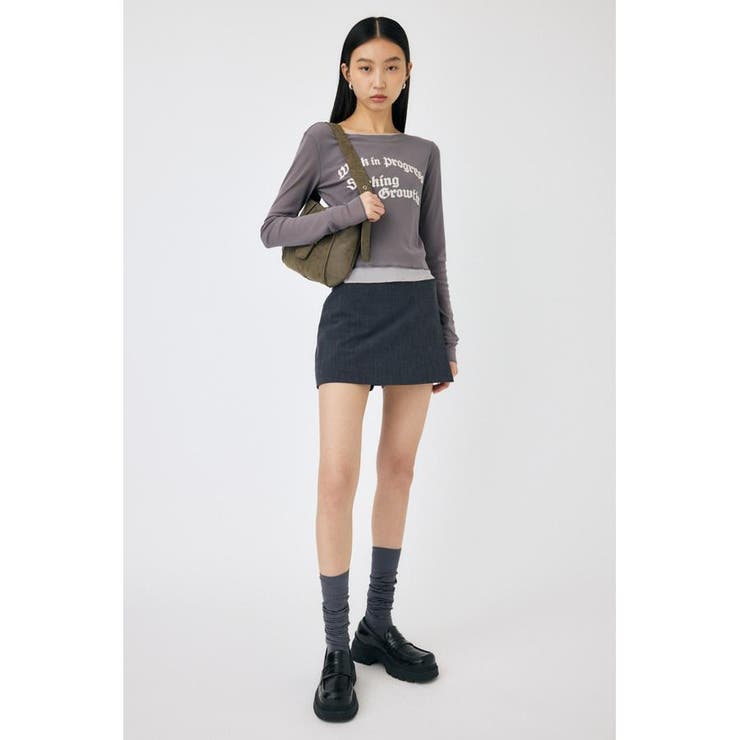 SHEER LAYERED ロングスリーブTシャツ | MOUSSY OUTLET | 詳細画像1 