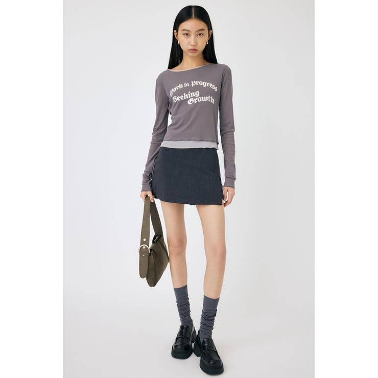 SHEER LAYERED ロングスリーブTシャツ | MOUSSY OUTLET | 詳細画像2 