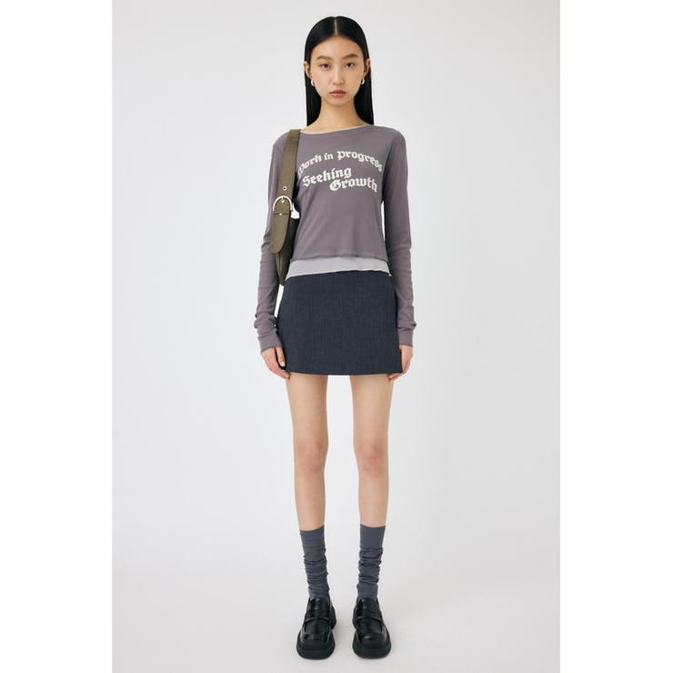 SHEER LAYERED ロングスリーブTシャツ | MOUSSY OUTLET | 詳細画像3 