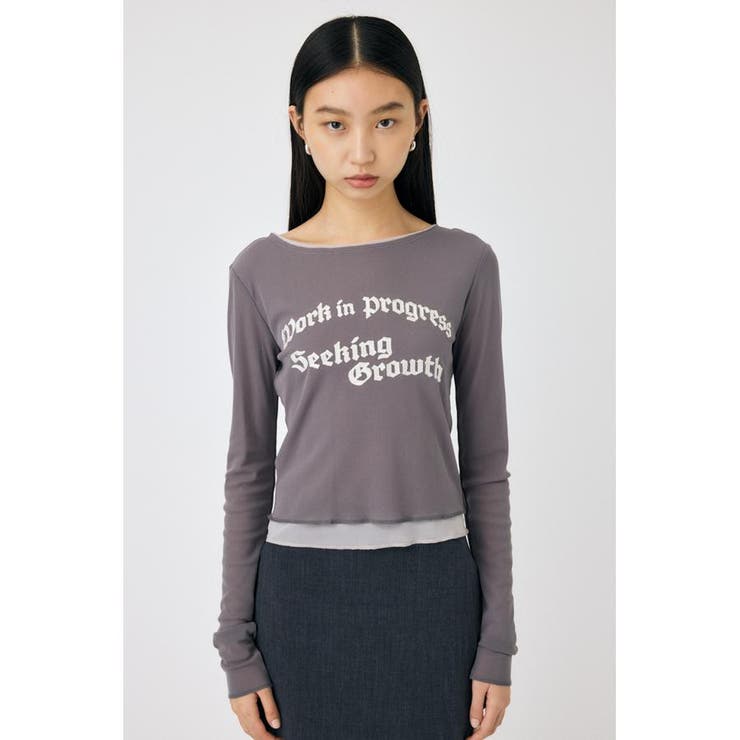 SHEER LAYERED ロングスリーブTシャツ | MOUSSY OUTLET | 詳細画像5 