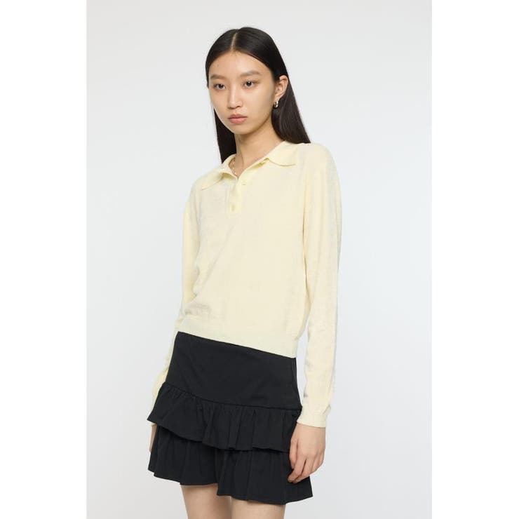 VELOUR TOUCH KNIT ポロ | MOUSSY OUTLET | 詳細画像5 