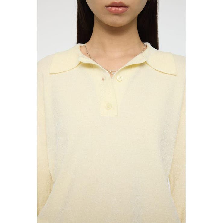 VELOUR TOUCH KNIT ポロ | MOUSSY OUTLET | 詳細画像8 