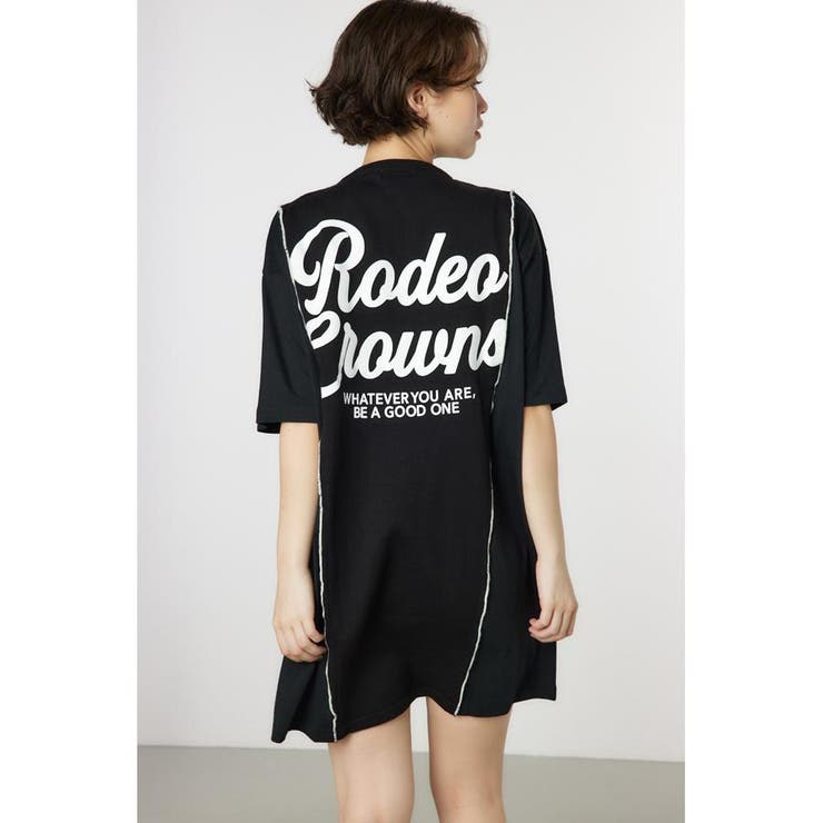 BLK | ドッキングメロウニットワンピース | RODEO CROWNS WIDE BOWL