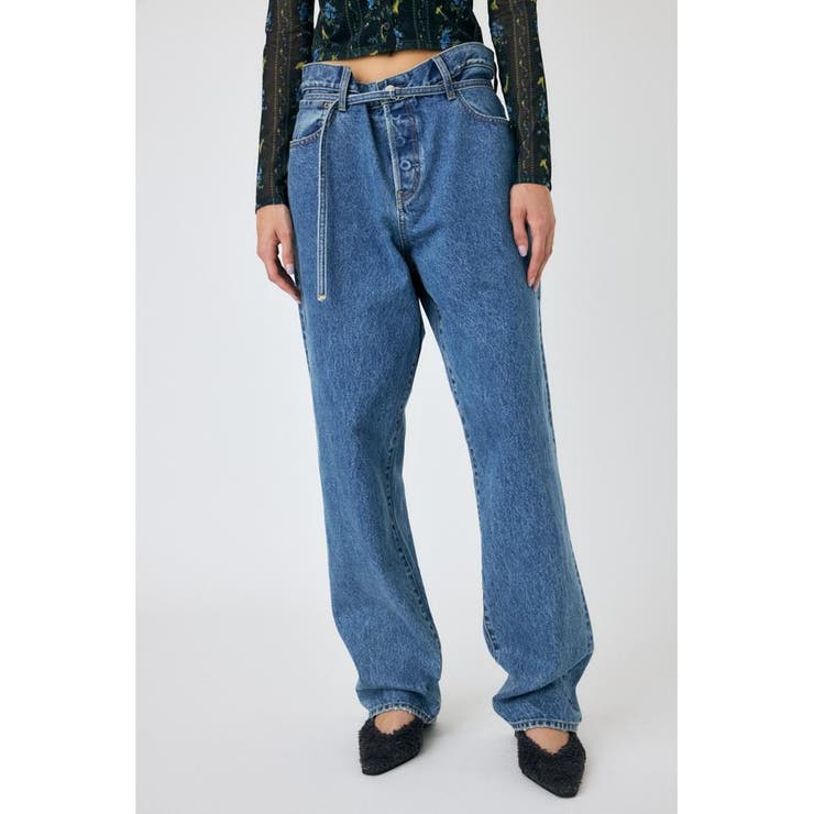 OVER WAIST ルーズストレートデニム | MOUSSY OUTLET | 詳細画像4 