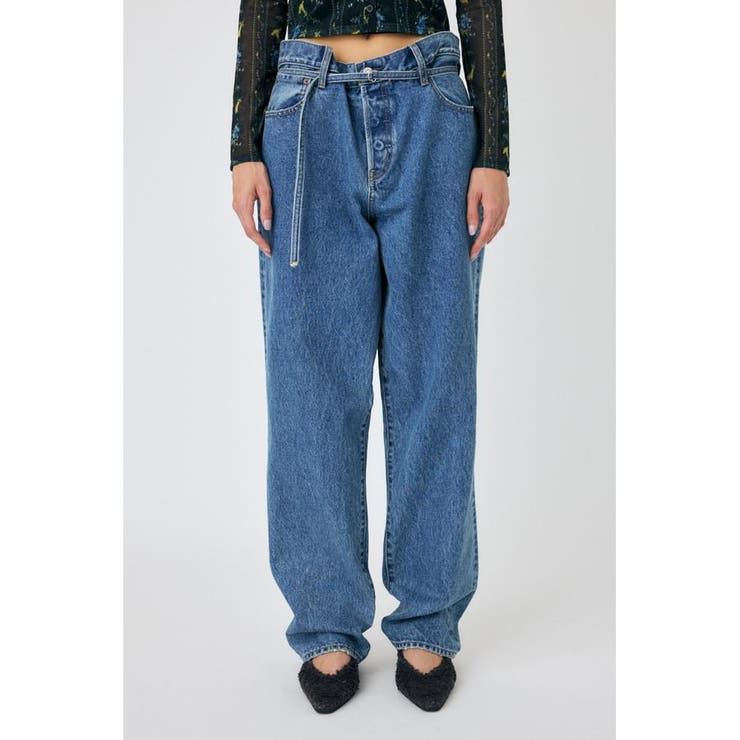 OVER WAIST ルーズストレートデニム | MOUSSY OUTLET | 詳細画像6 