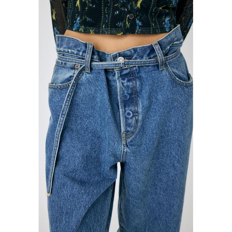 OVER WAIST ルーズストレートデニム | MOUSSY OUTLET | 詳細画像9 