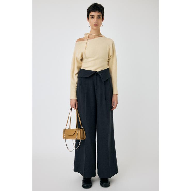 FOLD WAIST ワイドスラックス | MOUSSY OUTLET | 詳細画像12 