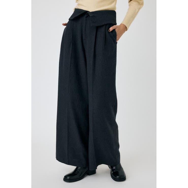 FOLD WAIST ワイドスラックス | MOUSSY OUTLET | 詳細画像13 