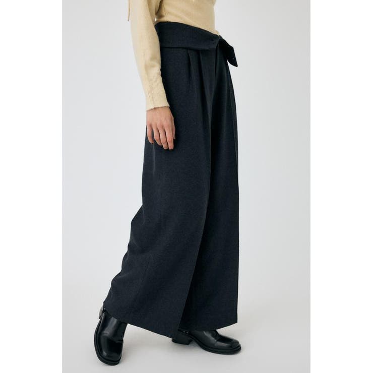 FOLD WAIST ワイドスラックス | MOUSSY OUTLET | 詳細画像14 