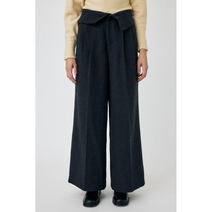FOLD WAIST ワイドスラックス | MOUSSY OUTLET | 詳細画像15 