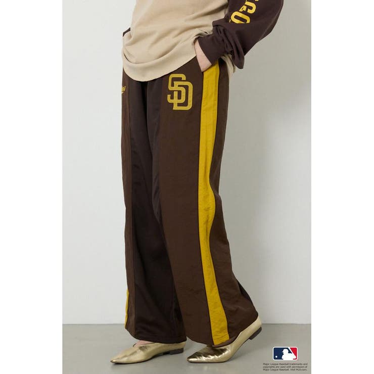 BRN | (MLB)ドッキングトラックパンツ | RODEO CROWNS WIDE BOWL