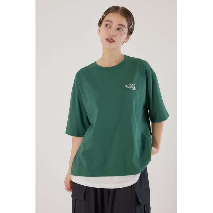 フェイクレイヤードスクリプトロゴ Tシャツ | RODEO CROWNS WIDE BOWL | 詳細画像15 