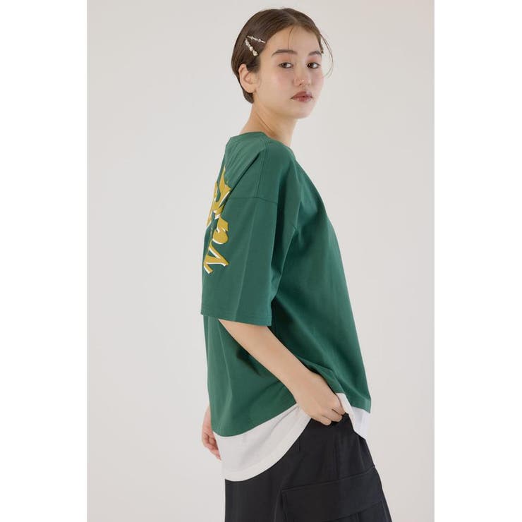 フェイクレイヤードスクリプトロゴ Tシャツ | RODEO CROWNS WIDE BOWL | 詳細画像17 