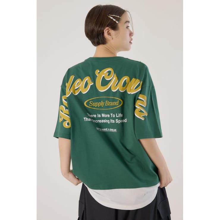 フェイクレイヤードスクリプトロゴ Tシャツ | RODEO CROWNS WIDE BOWL | 詳細画像18 
